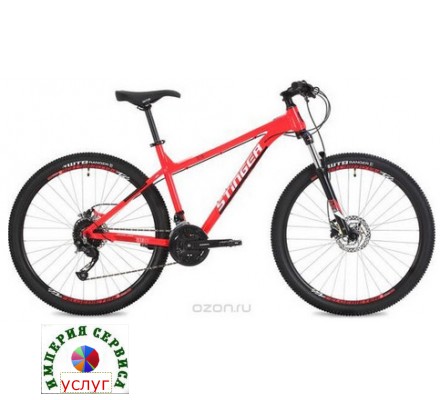 Велосипед Stinger Zeta Std, красный, 27,5", рама 18"